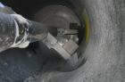 USED: Littleford plow mixer, model FKM1200D, batch type. 26.1 cubic foot working capacity, 43.4 total, 316 stainless steel. Non-jacketed chamber 32
