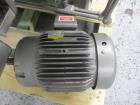 Used Littleford Plow Mixer, Model  FKM600D. Stainless steel construction, sanitary welded plows, 21.9 cubic feet total capacity, 12.9 cubic feet working capacity, single access door, with (2) 10 hp h...