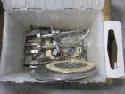 Used Littleford Plow Mixer, Model  FKM600D. Stainless steel construction, sanitary welded plows, 21.9 cubic feet total capacity, 12.9 cubic feet working capacity, single access door, with (2) 10 hp h...