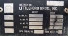 Used Littleford Plow Mixer, Model FKMD600, Carbon Steel. 11 Cubic feet working capacity, 21.9 total. Jacketed chamber 32
