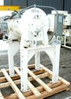 Used Littleford Batch Type Plow Mixer, Model FM-130-D, 304 stainless steel. 3 cubic feet working capacity,4.6 total. Carbon steel jacketed chamber approximately 20’’ diameter x 26’’ long rated 75 psi...