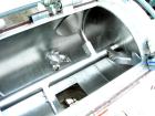 Used Littleford Batch Type Plow Mixer, Model FM-130-D, 304 stainless steel. 3 cubic feet working capacity,4.6 total. Carbon steel jacketed chamber approximately 20’’ diameter x 26’’ long rated 75 psi...