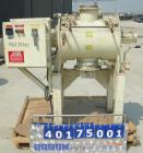 Used Littleford Plow mixer, model FM-130-D, batch type. 3 cubic foot working capacity, 4.6 total, 304 stainless steel. Carbon steel jacketed chamber 20