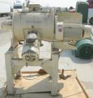 Used Littleford Plow mixer, model FM-130-D, batch type. 3 cubic foot working capacity, 4.6 total, 304 stainless steel. Carbon steel jacketed chamber 20