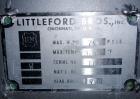 Used Littleford Batch Type Plow Mixer, model FM130-D, stainless steel. 3 cubic feet working capacity, 4.6 total. Jacketed chamber 19
