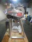 Used Littleford plow mixer, model FM 130-D, all stainless steel construction including chamber, jacket, plows, ends and base, 4.6 cu ft total capacity, 2.8 cu ft working capacity, welded plows, jacke...