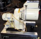 Used Littleford/Lodige Lab Plow Mixer, model MB20R, 20 liter (0.7 cubic feet) capacity, stainless steel. Jacketed chamber, rated 14.9 psi at 250 deg F. 1.5 kW, 230/460 volt main drive, on stainless s...