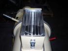 Used Littleford/Lodige Lab Plow Mixer, model MB20R, 20 liter (0.7 cubic feet) capacity, stainless steel. Jacketed chamber, rated 14.9 psi at 250 deg F. 1.5 kW, 230/460 volt main drive, on stainless s...