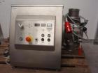 Used Lodige Lab Size Ploughshare Batch Powder Mixer, type L5. Material of construction is stainless steel on product contact parts. Working capacity is 0.18 cubic feet (5 liters). Double jacket for h...