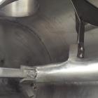 Used Lodige Plow Mixer, stainless steel 316. Max capacity 79.28 gallons (300 liters). Max. pressure 0.5 bar. Max. temperature 230 F (110 C).