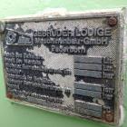 Used Lodige Plow Mixer, stainless steel 316. Max capacity 79.28 gallons (300 liters). Max. pressure 0.5 bar. Max. temperature 230 F (110 C).