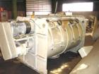 Used Lodige Batch Type Plow Mixer, 304 Stainless Steel. Approximate 70 cubic foot working capacity (2000 liter), 82 total. Non-jacketed chamber 48