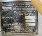 Used Morton Machine Plow Mixer, Model FKM600D, 321 Stainless Steel. Total capacity 21.18 cubic foot (600 liter), working capacity 14.13 cubic foot (400 liter). Approximately 790mm (31.1
