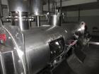 Used Processall 2000 Liter Plow Mixer, Model 20004L. stainless steel construction, sanitary welded plows, (2) viewing doors and (4) 10 hp choppers, with 100 hp drive motor through Falk gearbox. Seria...