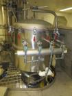 Used Processall 2000 Liter Jacketed Plow Mixer, Model 2000H. Stainless steel construction with (2) inspection doors, (4) 10 hp choppers, jacketed, with CSC filter. Serial# 81.