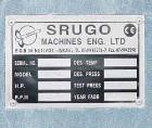 Used: Stainless Steel Srugo Machines Rapid Batch Plow Mixer, Model RB200