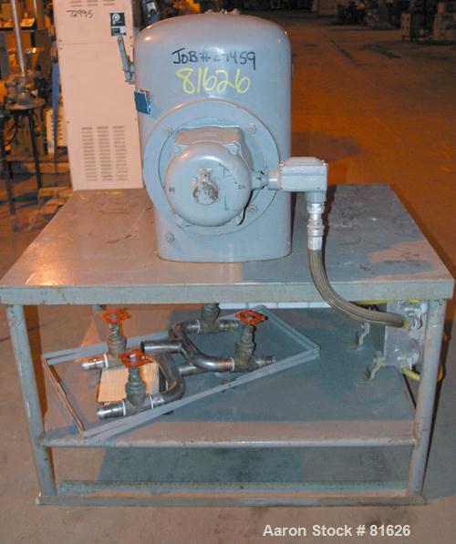 USED: J H Day single motion pony mixer, model OA. 304 stainless steel contact area. 3 gallon working capacity. 4 agitator blades turning at 90-45 rpm. (1) fixed baffle counter-balanced top head. 2 sp...