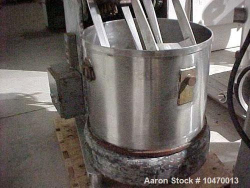 Used-Day Pony Mixer.  40 Gallon mixing tub, stainless steel, 2 speed motor.  Tub is 21-1/2" high, 27-1/2 ID (7.38 cubic feet...