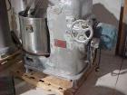 Used Day Pony Mixer, 40 gallon working capacity; stainless steel contact parts; 3 center mixing blades and 2 close to sides; 5 hp, 2 speed, 3/60/220 volt drive motor.