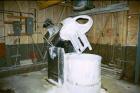 USED: J H Day gearless type heavy duty pony mixer with stainlesssteel scraper and agitator blades. Blades rotated by roller chainand sprocket enclosed in dust-tight guard. Twin motion agitator headwi...