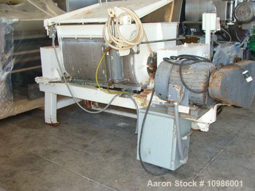 Used Baker Perkins Paddle Mixer/Pug Mill