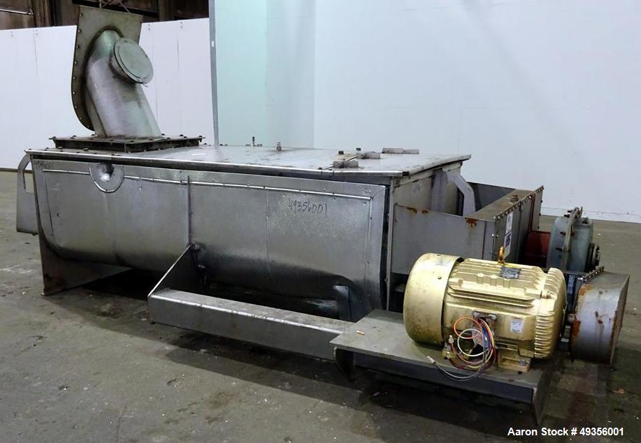 Used Hayes & Stolz Twin Shaft Continuous Pug Mixer, Model DA20-0609