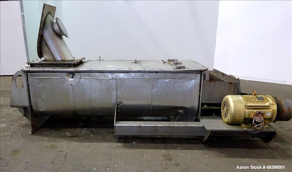 Used Hayes & Stolz Twin Shaft Continuous Pug Mixer, Model DA20-0609