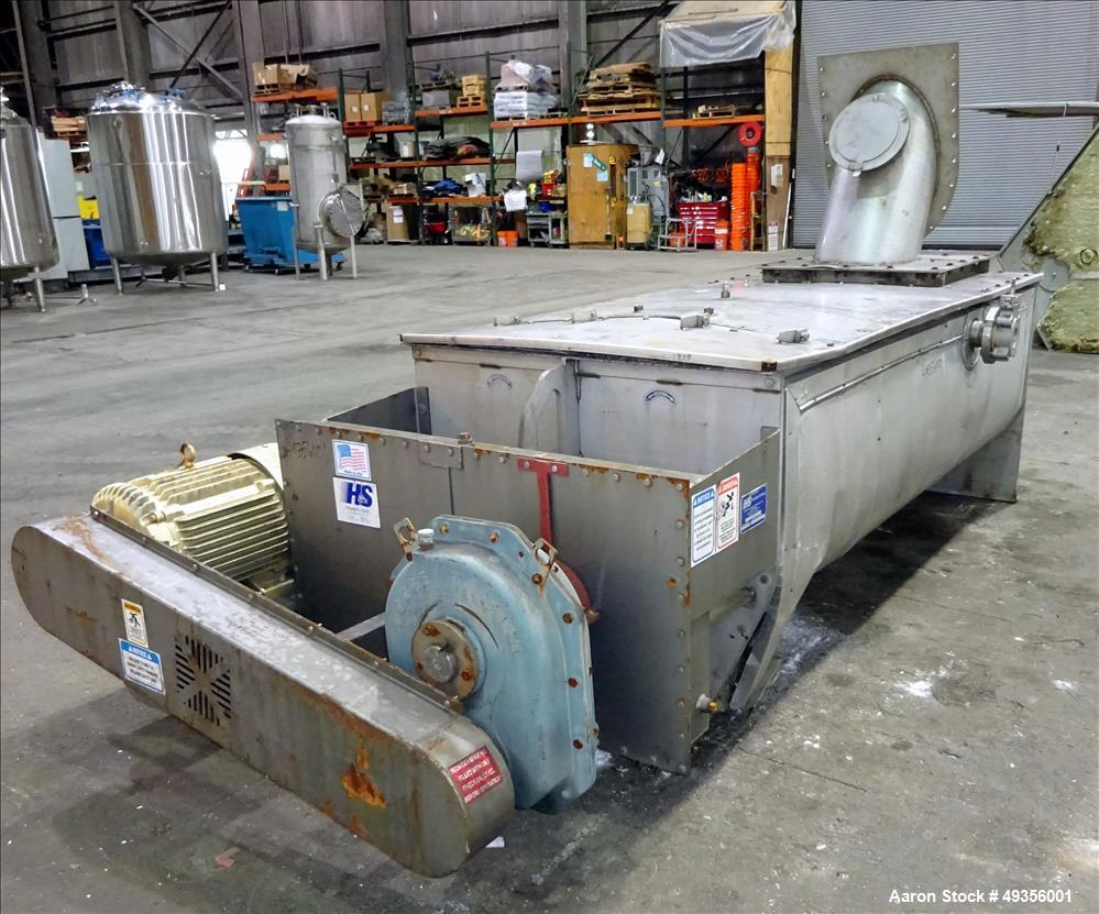 Used Hayes & Stolz Twin Shaft Continuous Pug Mixer, Model DA20-0609