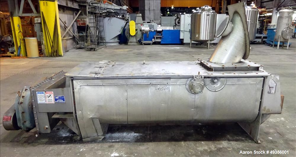 Used Hayes & Stolz Twin Shaft Continuous Pug Mixer, Model DA20-0609