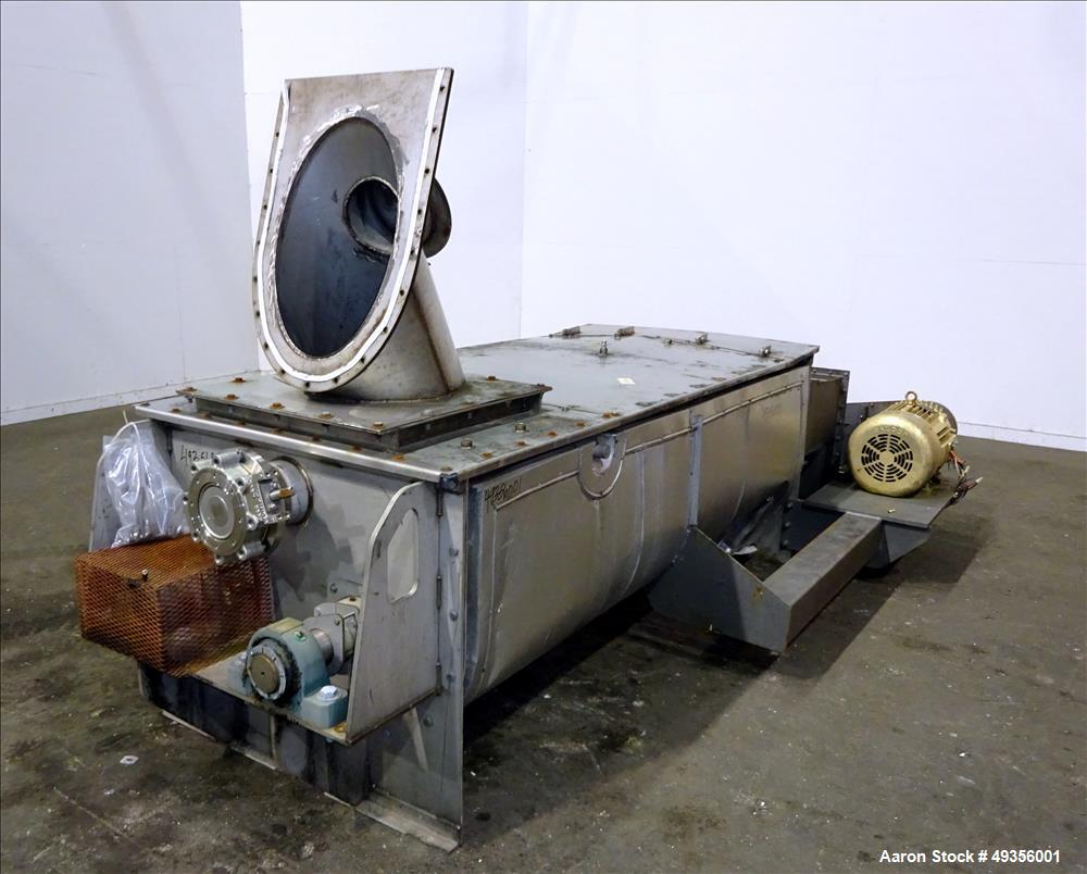 Used Hayes & Stolz Twin Shaft Continuous Pug Mixer, Model DA20-0609