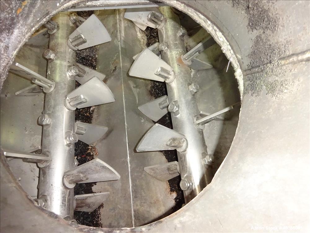 Used Hayes & Stolz Twin Shaft Continuous Pug Mixer, Model DA20-0609