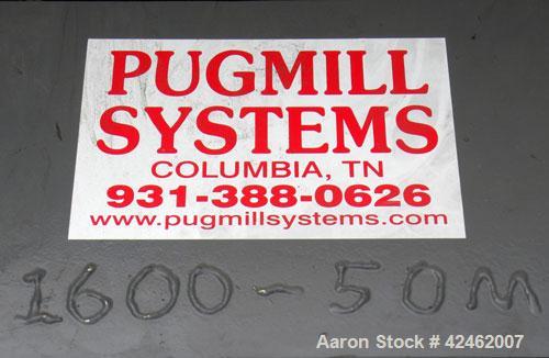 Unused- Carbon Steel Pugmill Systems Pugmill, Model 50M