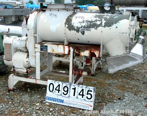 USED: Sprout-Waldron "Koppers" continuous mixer/pug mill, model 20X58, 304 stainless steel. 20" dia x 58" long horizontal chamber. 3-1/4" diameter shaft with approximately (24) 3/16" thick paddles. D...