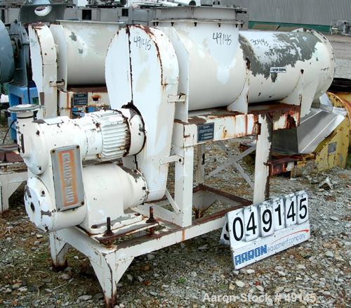 USED: Sprout-Waldron "Koppers" continuous mixer/pug mill, model 20X58, 304 stainless steel. 20" dia x 58" long horizontal chamber. 3-1/4" diameter shaft with approximately (24) 3/16" thick paddles. D...