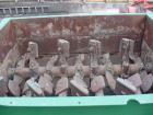 USED: Pug mill, dual shaft carbon steel paddle blender. Trough is7' long x 6' wide x 3'10