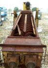 Used Davis Pug Mill, Inclined Screw Conveyor, Model S216, Carbon Steel. (2) 16