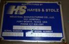 Used- Hayes & Stolz Twin Shaft Continuous Pug Mixer, Model DA20-0609