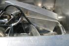 Used Twin Screw Mixer, 32 Cubic Feet, 304 Stainless Steel. Non-jacketed trough 36