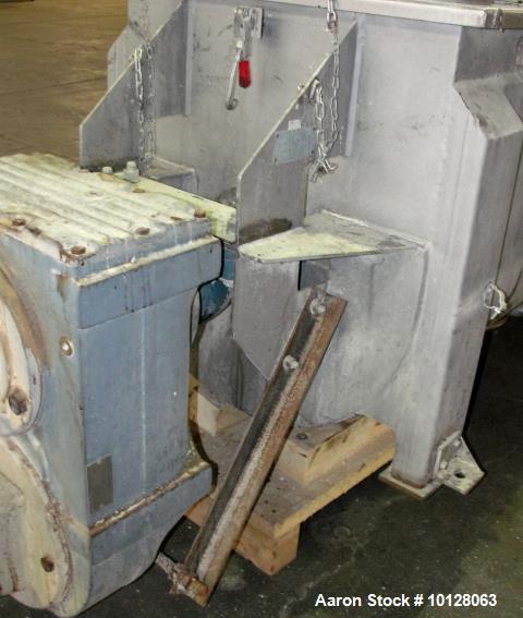 Used- 30 Cubic Foot Total Capacity Stainless Steel Ribbon Mixer