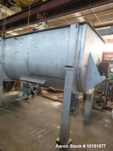 Used 250 Cubic Foot Stainless Steel Ribbon Blender | Heavy-Duty Industrial Mixing System