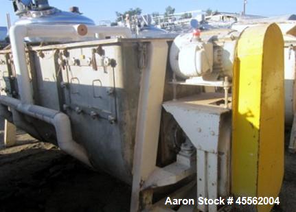 Used Stainless Steel J & J Ribbon Blender, 100 Cubic Feet