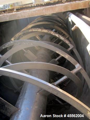 Used Stainless Steel J & J Ribbon Blender, 100 Cubic Feet