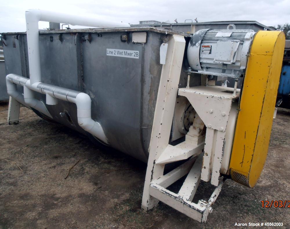 Used Stainless Steel Pillsbury Ribbon Blender, Model 110, Approximate 110 Cubic