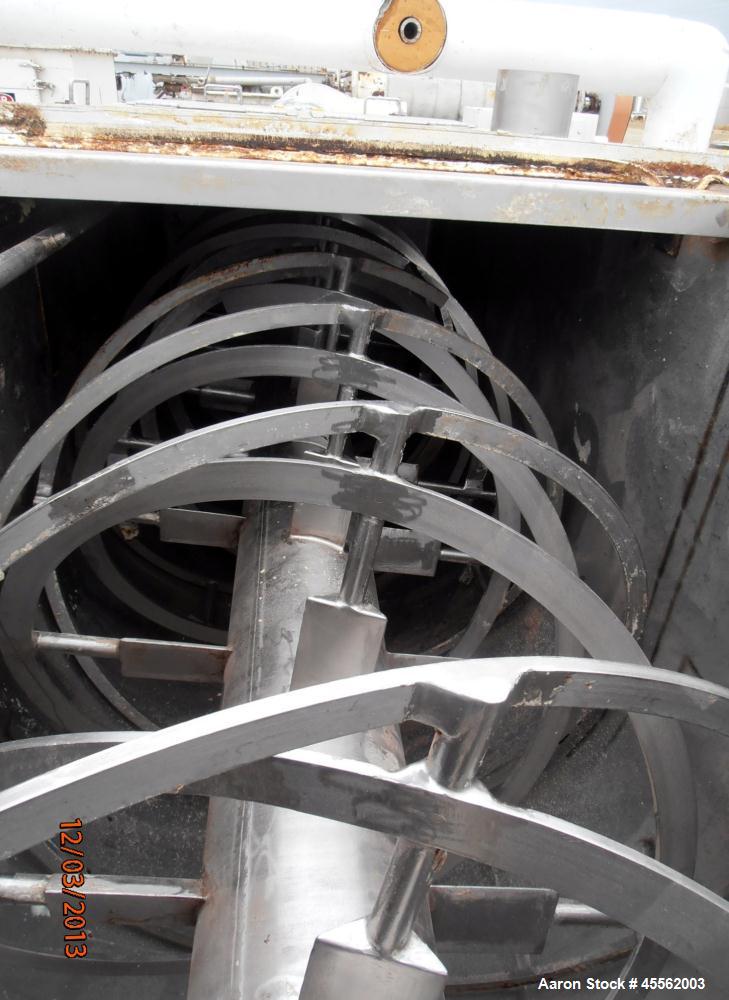 Used Stainless Steel Pillsbury Ribbon Blender, Model 110, Approximate 110 Cubic