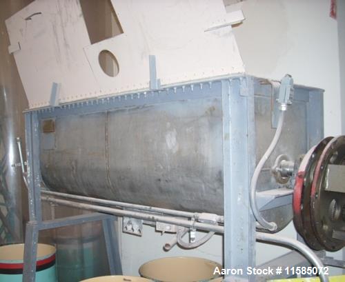 Used-20 Cubic Foot (approximately) T316 Stainless Steel Ribbon Blender