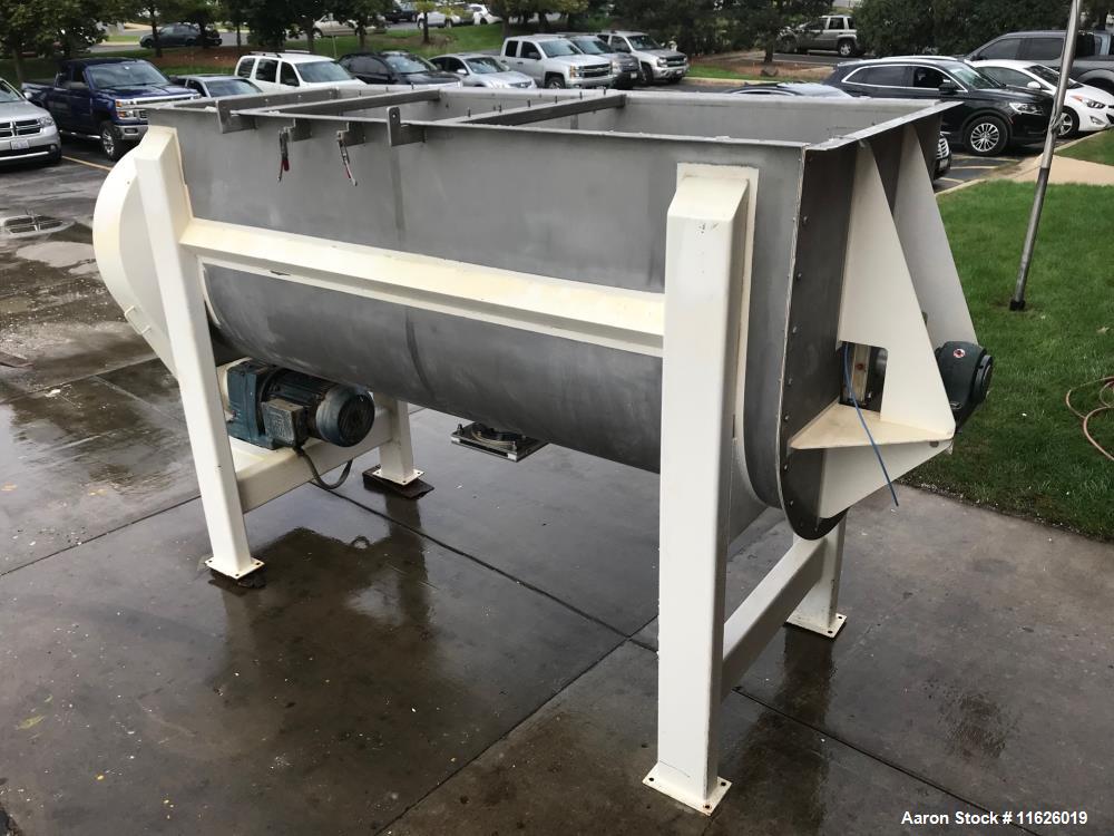 Used Ribbon Blender, 140 Cubic Foot, Stainless Steel.