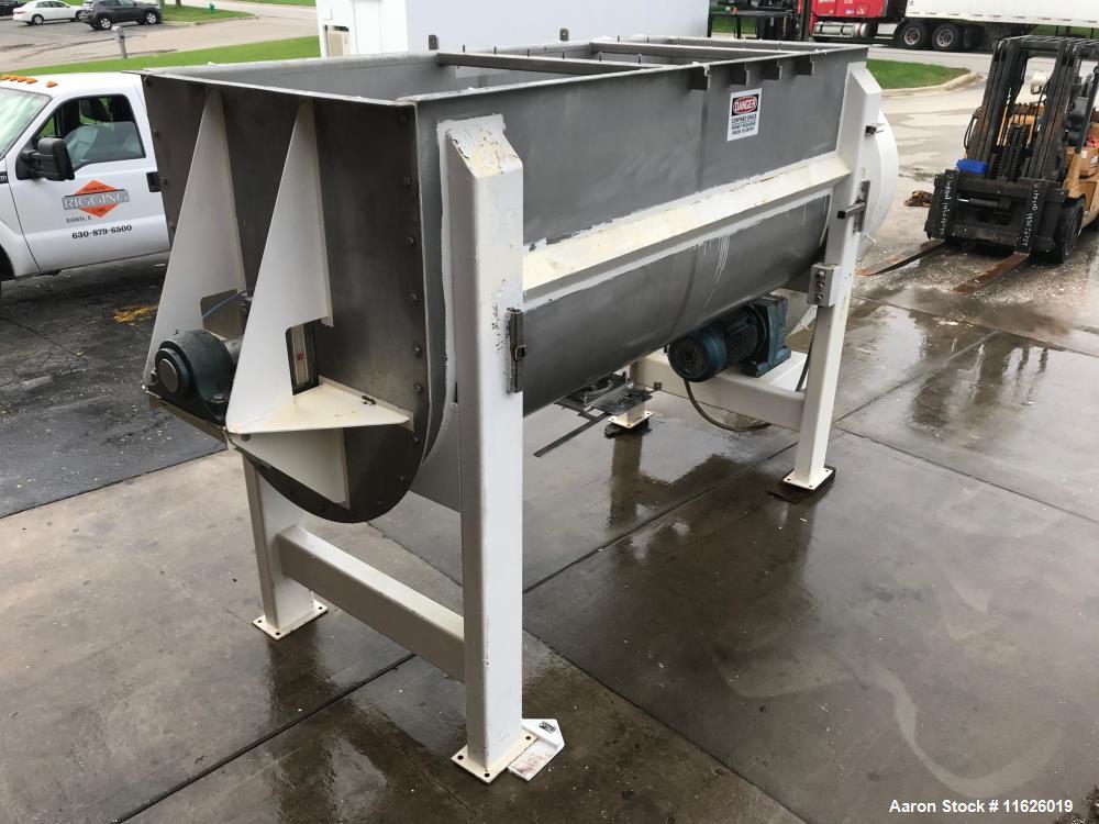 Used Ribbon Blender, 140 Cubic Foot, Stainless Steel.