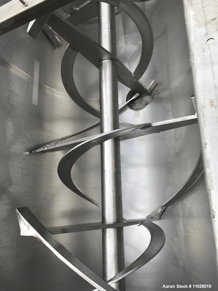 Used Ribbon Blender, 140 Cubic Foot, Stainless Steel.