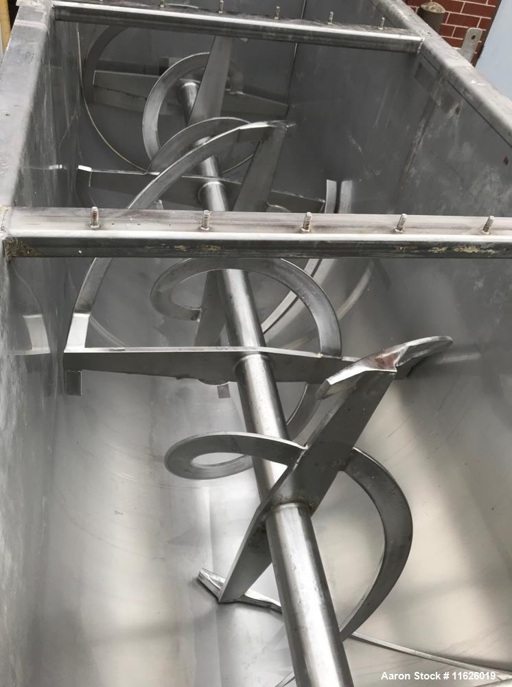 Used Ribbon Blender, 140 Cubic Foot, Stainless Steel.