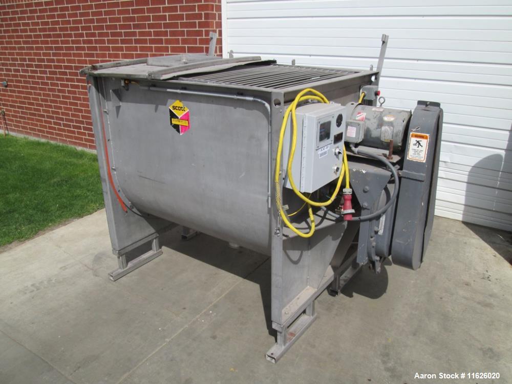 Used- Ribbon Blender, Approximately 65 Cubic Foot